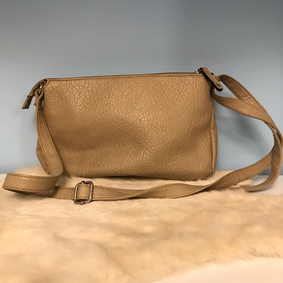 Jaclyn Smith purse - Tan, 3 pockets, 11”x5”x7” - Picture 2 of 12